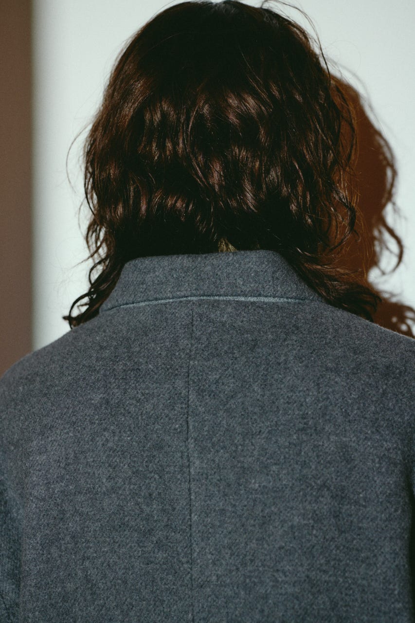 【26FW OUTER PRE ORDER】Oversized wool tailored CT T.GRY 38