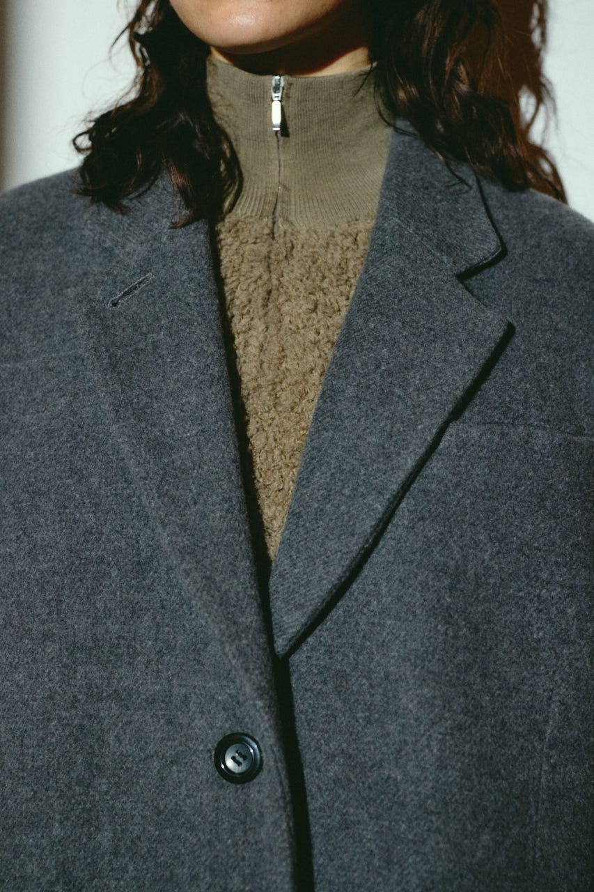 【26FW OUTER PRE ORDER】Oversized wool tailored CT T.GRY 38