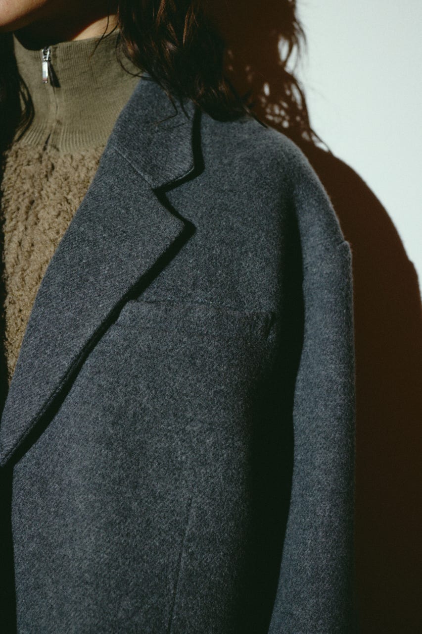【26FW OUTER PRE ORDER】Oversized wool tailored CT T.GRY 38