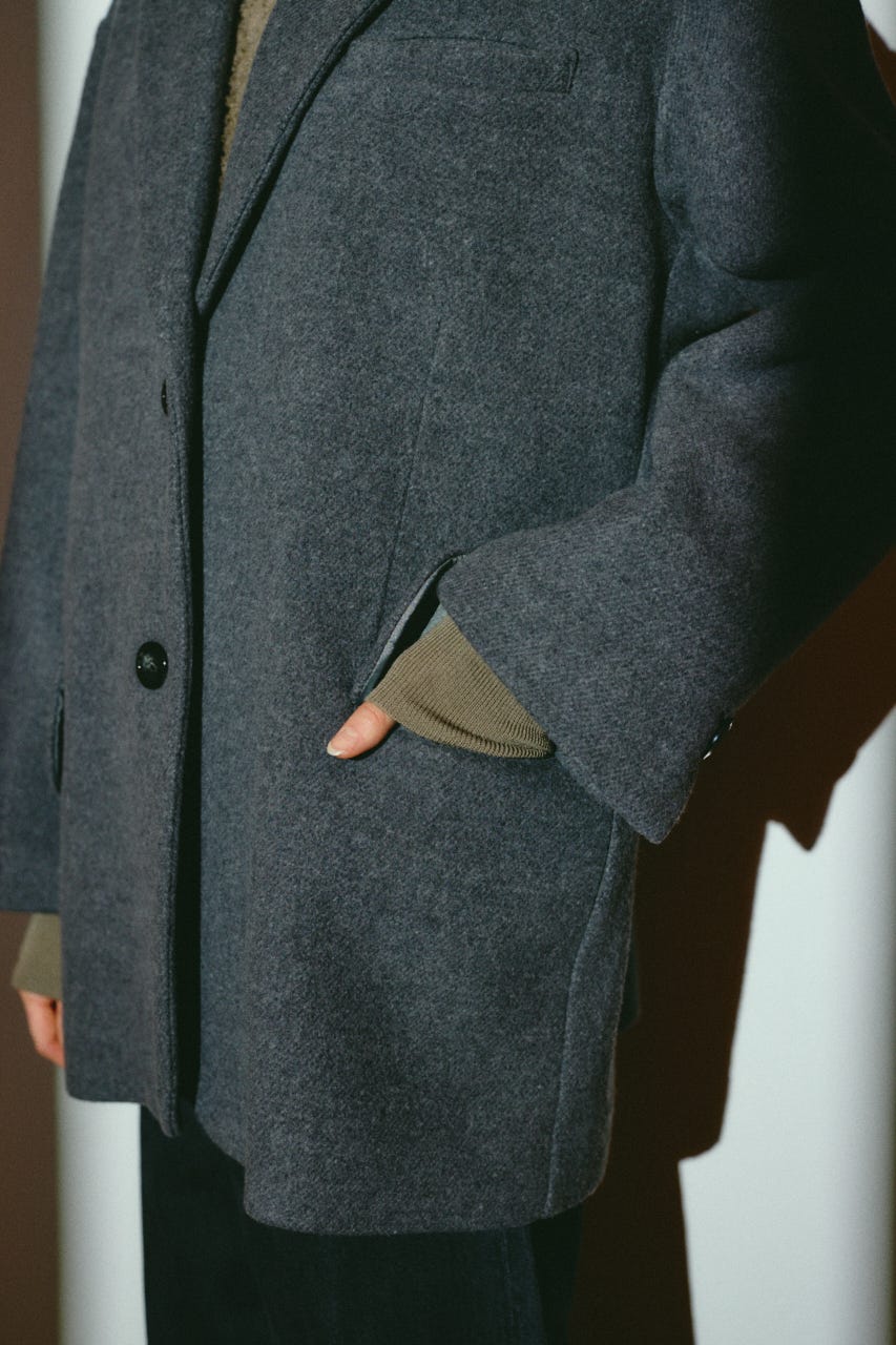 【26FW OUTER PRE ORDER】Oversized wool tailored CT T.GRY 38
