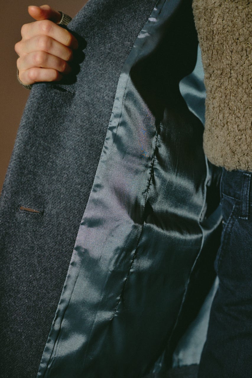 【26FW OUTER PRE ORDER】Oversized wool tailored CT T.GRY 38