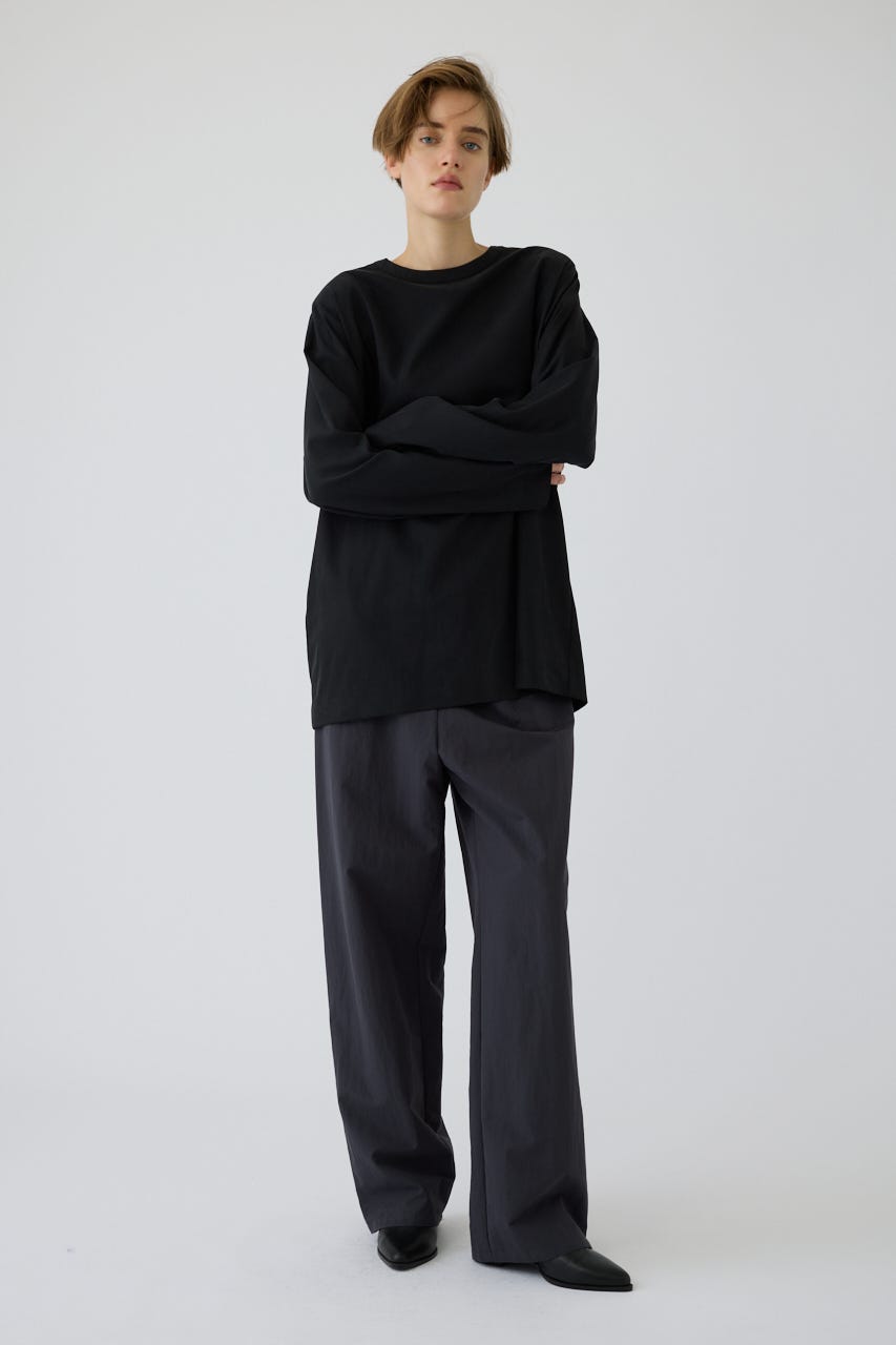 9/16- order start Oversize woven fall T-SH BLK FREE