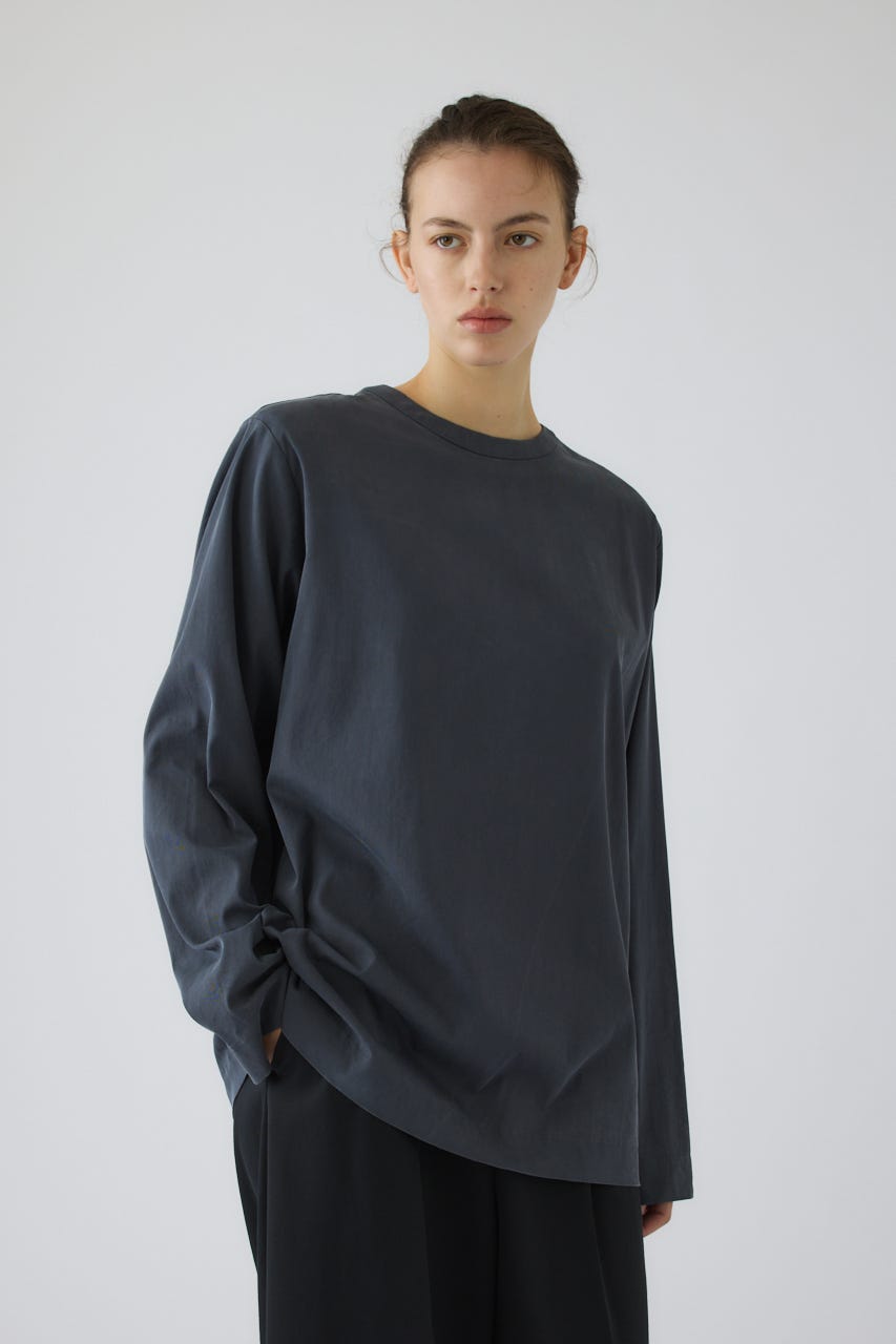 9/16- order start Oversize woven fall T-SH GRY FREE