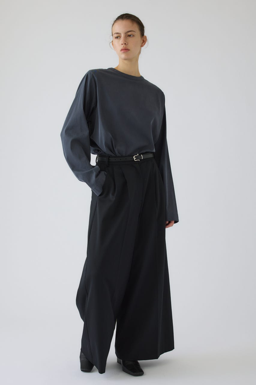 9/16- order start Oversize woven fall T-SH GRY FREE