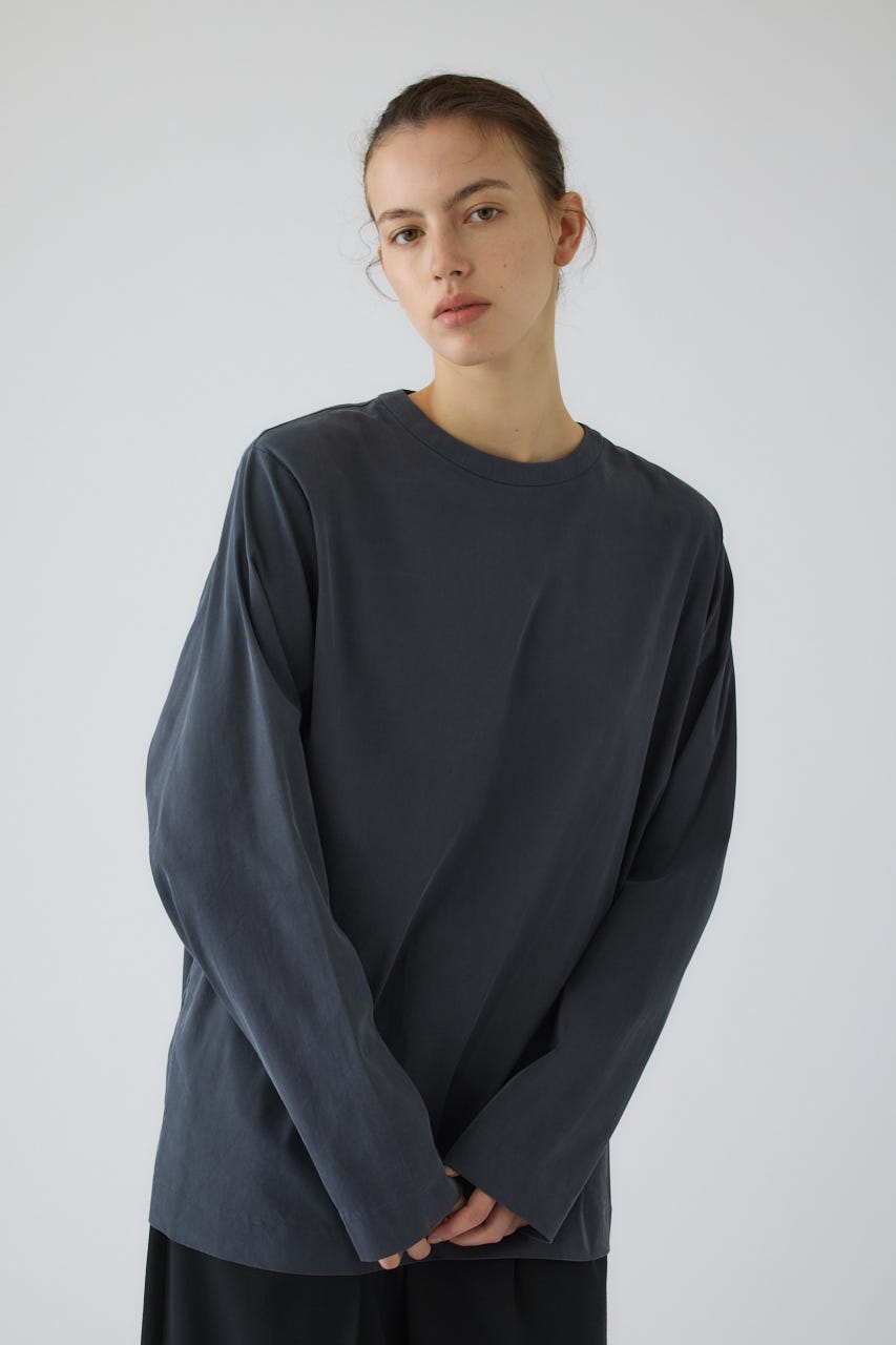 9/16- order start Oversize woven fall T-SH GRY FREE