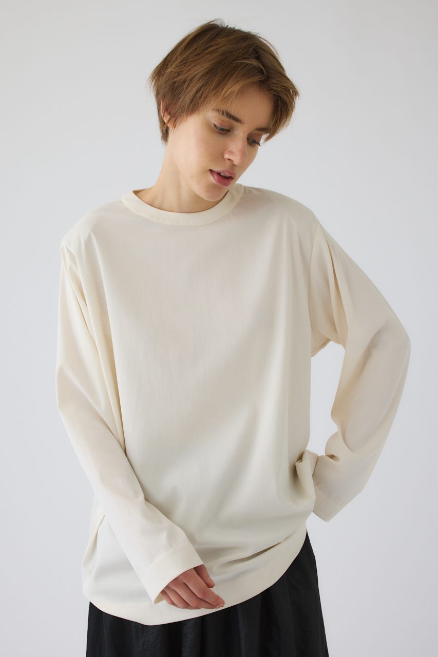 Oversize woven fall T-SH WHT FREE