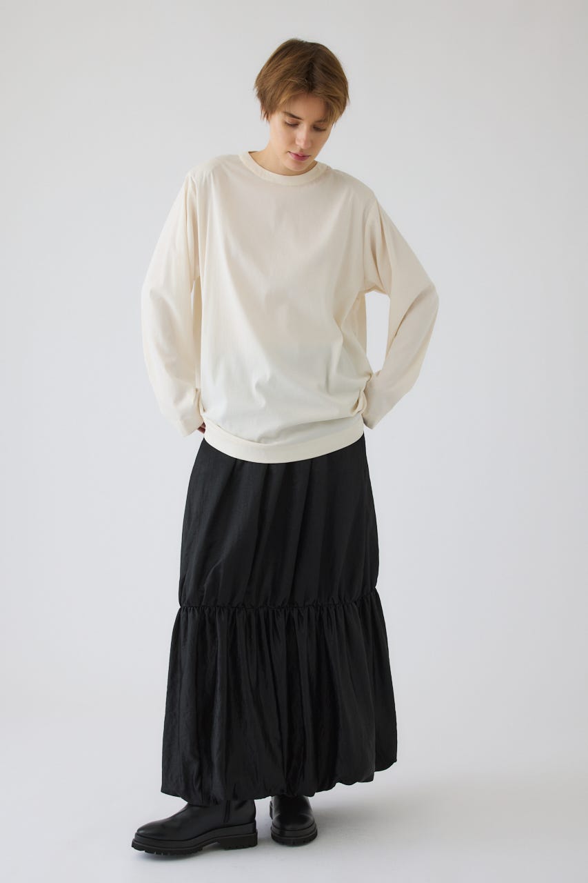 Oversize woven fall T-SH WHT FREE