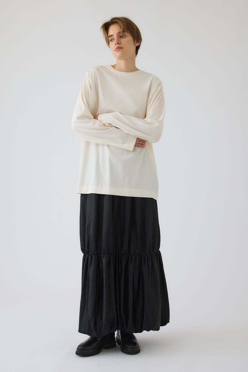 Oversize woven fall T-SH WHT FREE