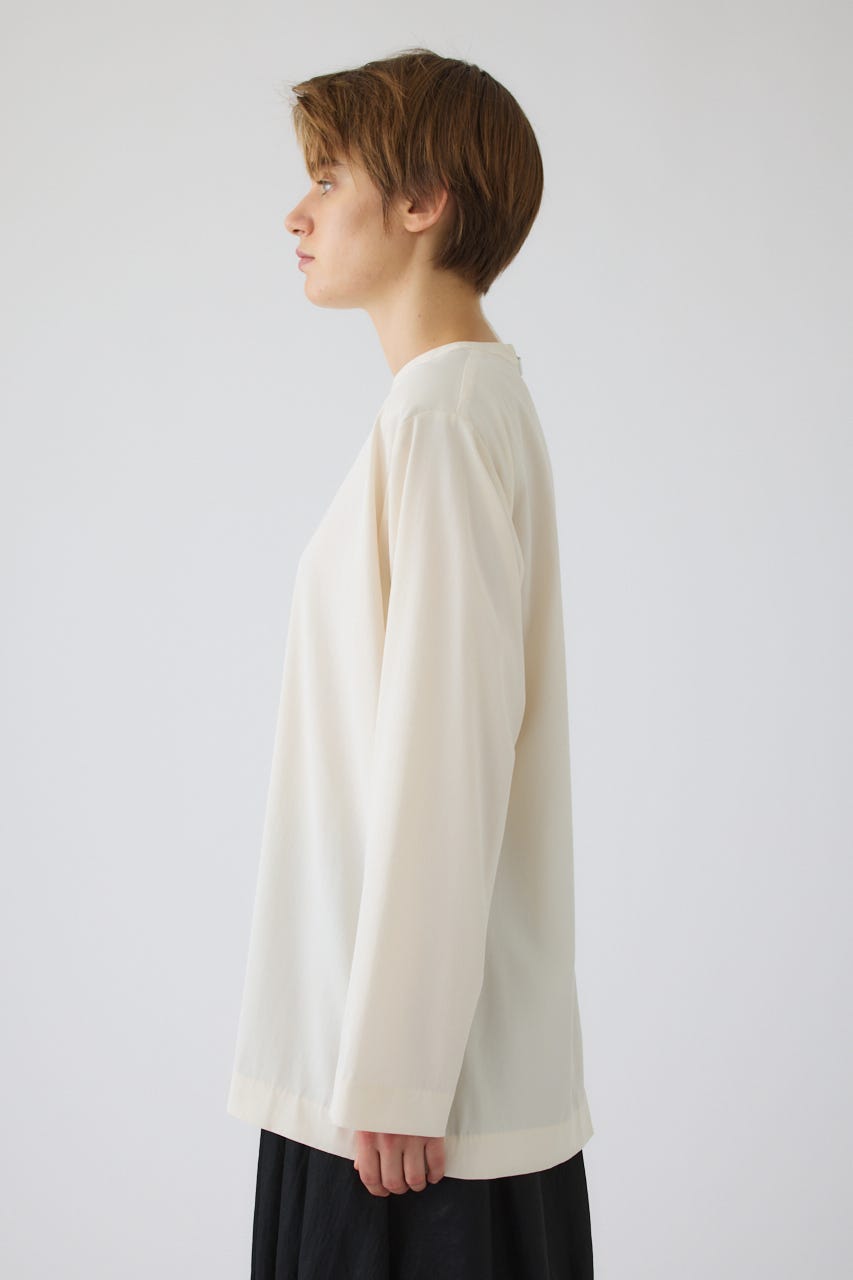 Oversize woven fall T-SH WHT FREE