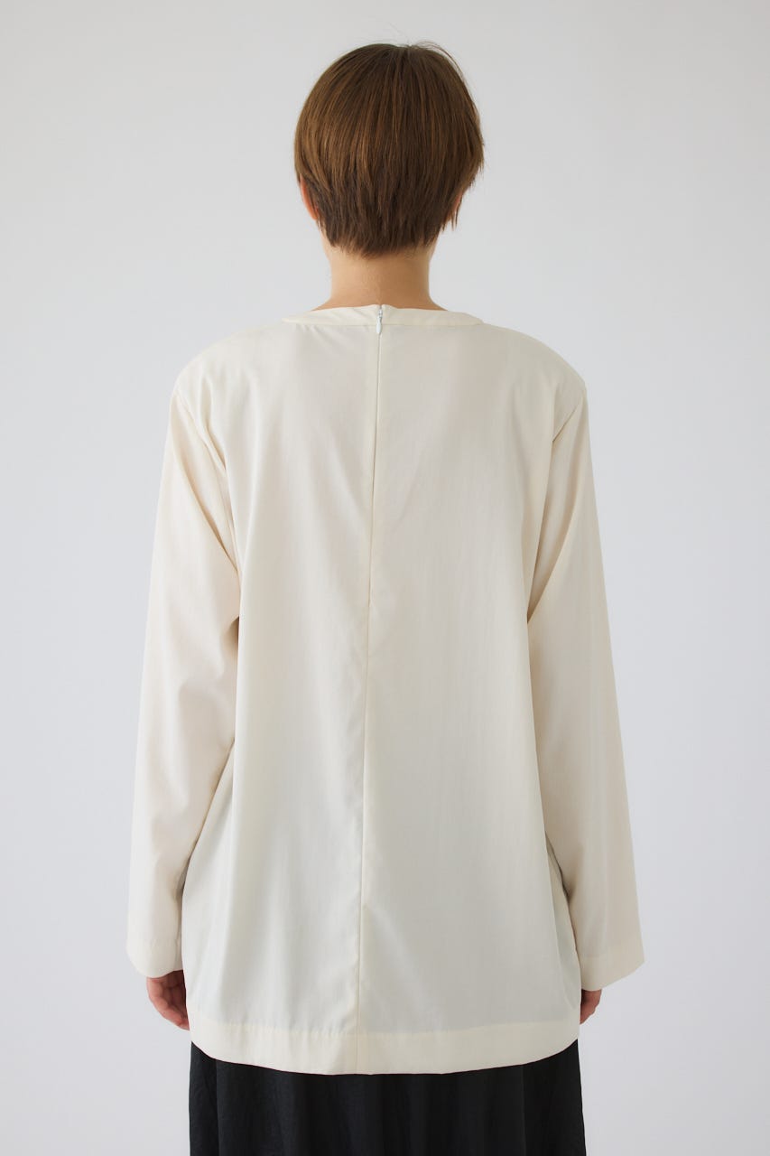 Oversize woven fall T-SH WHT FREE
