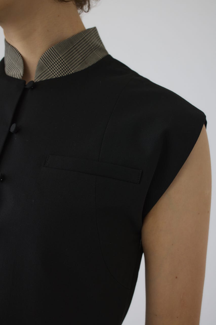 7/1- order start Glen collar dress BLK 38