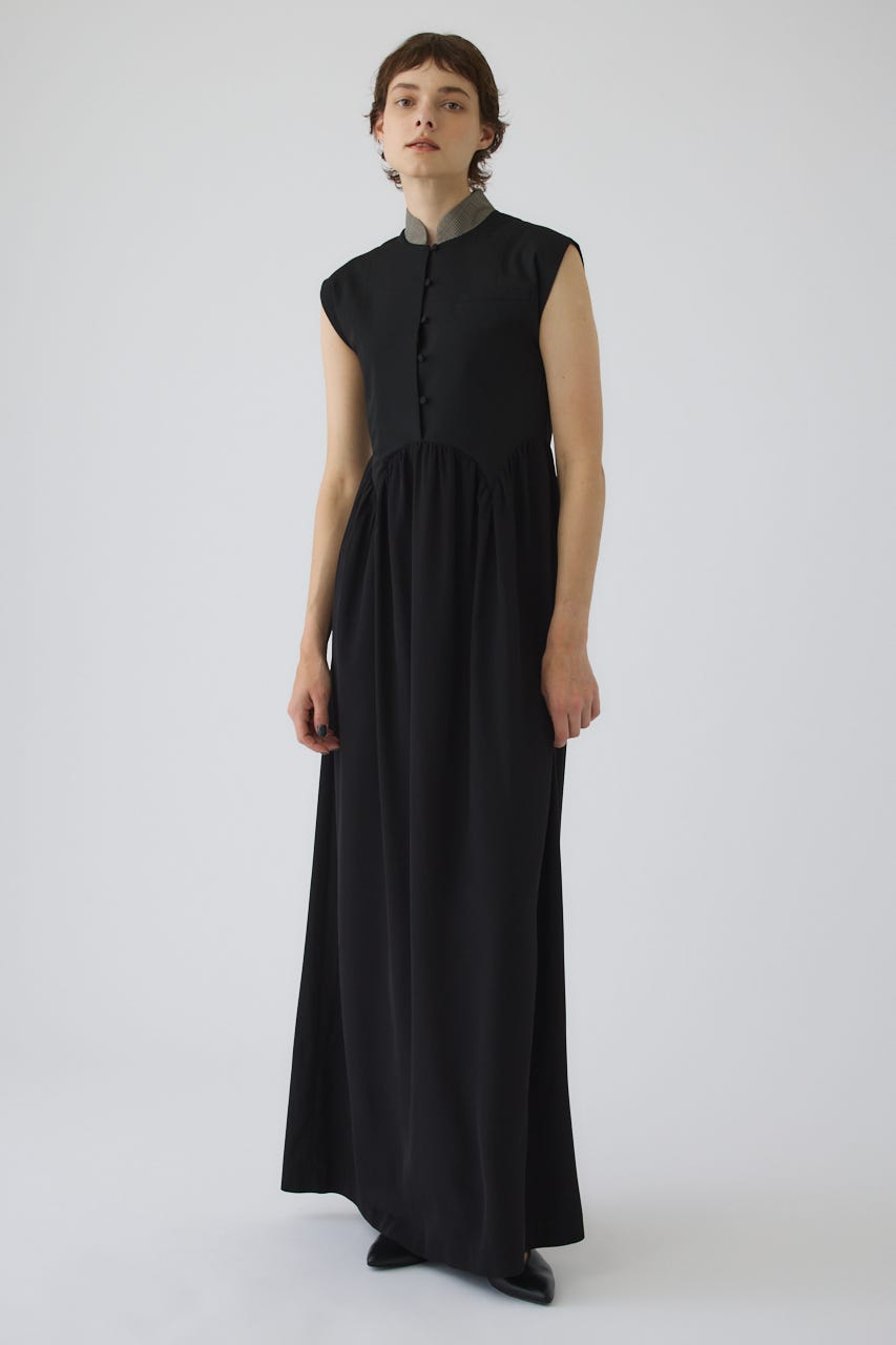 7/1- order start Glen collar dress BLK 38