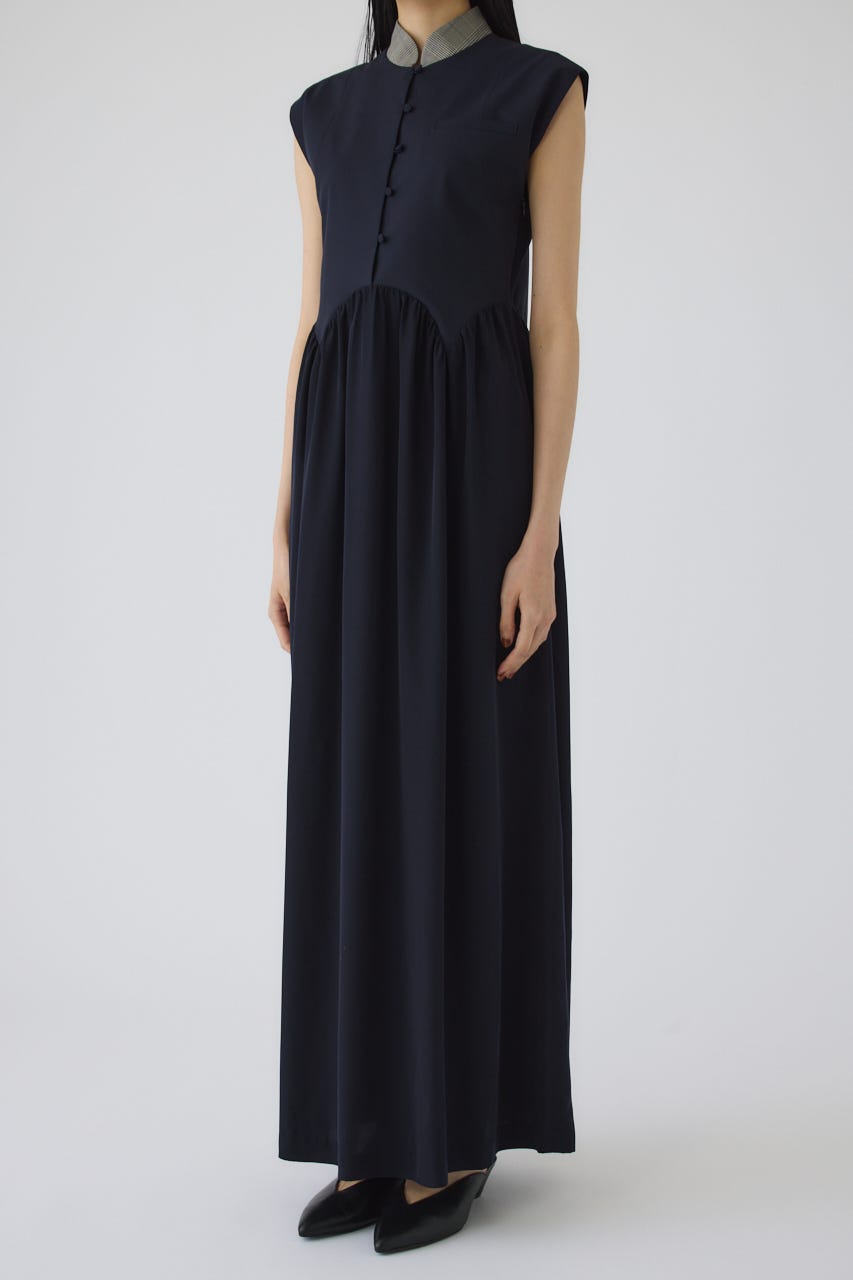 7/1- order start Glen collar dress NVY 36