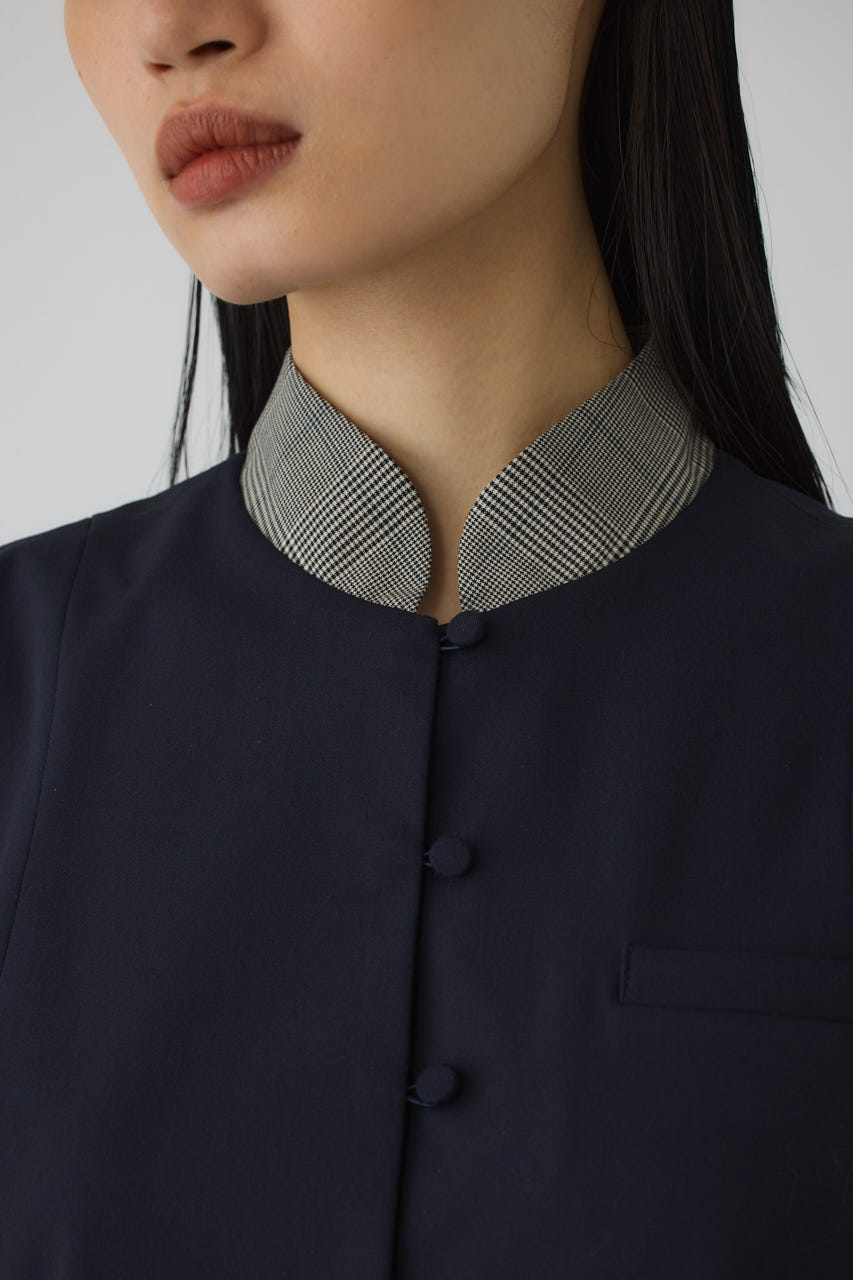 7/1- order start Glen collar dress NVY 36