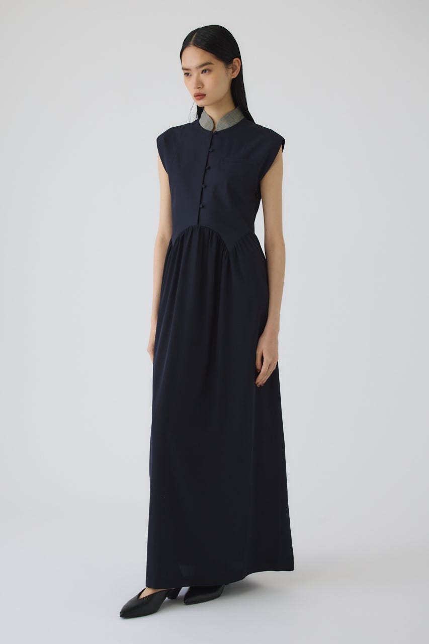 7/1- order start Glen collar dress NVY 36