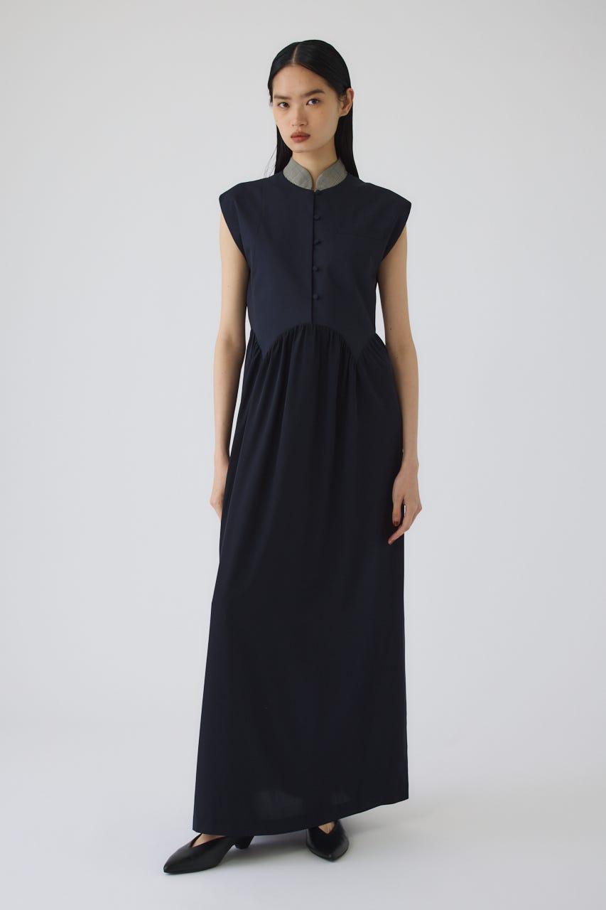 7/1- order start Glen collar dress NVY 36