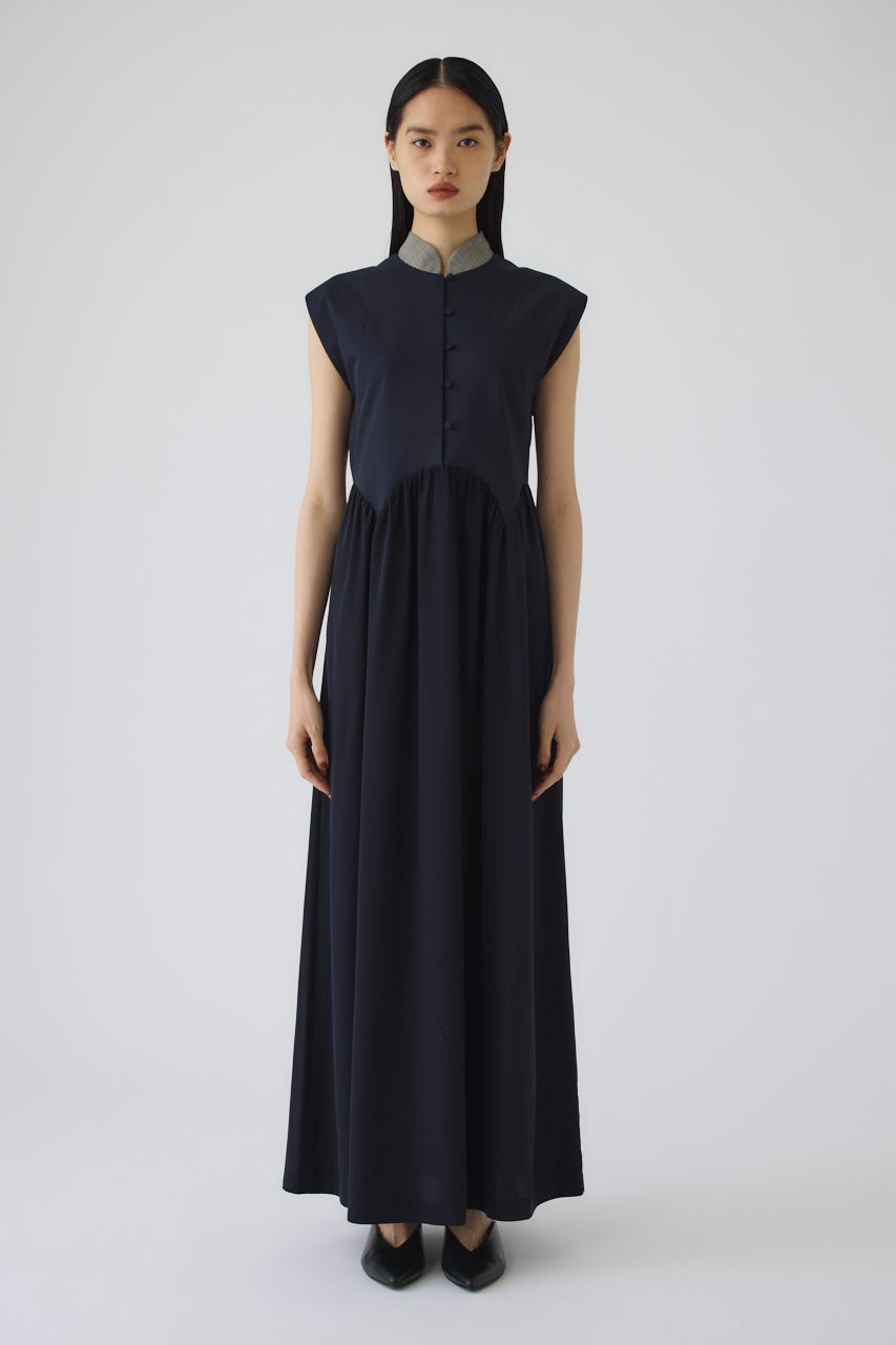 7/1- order start Glen collar dress NVY 36
