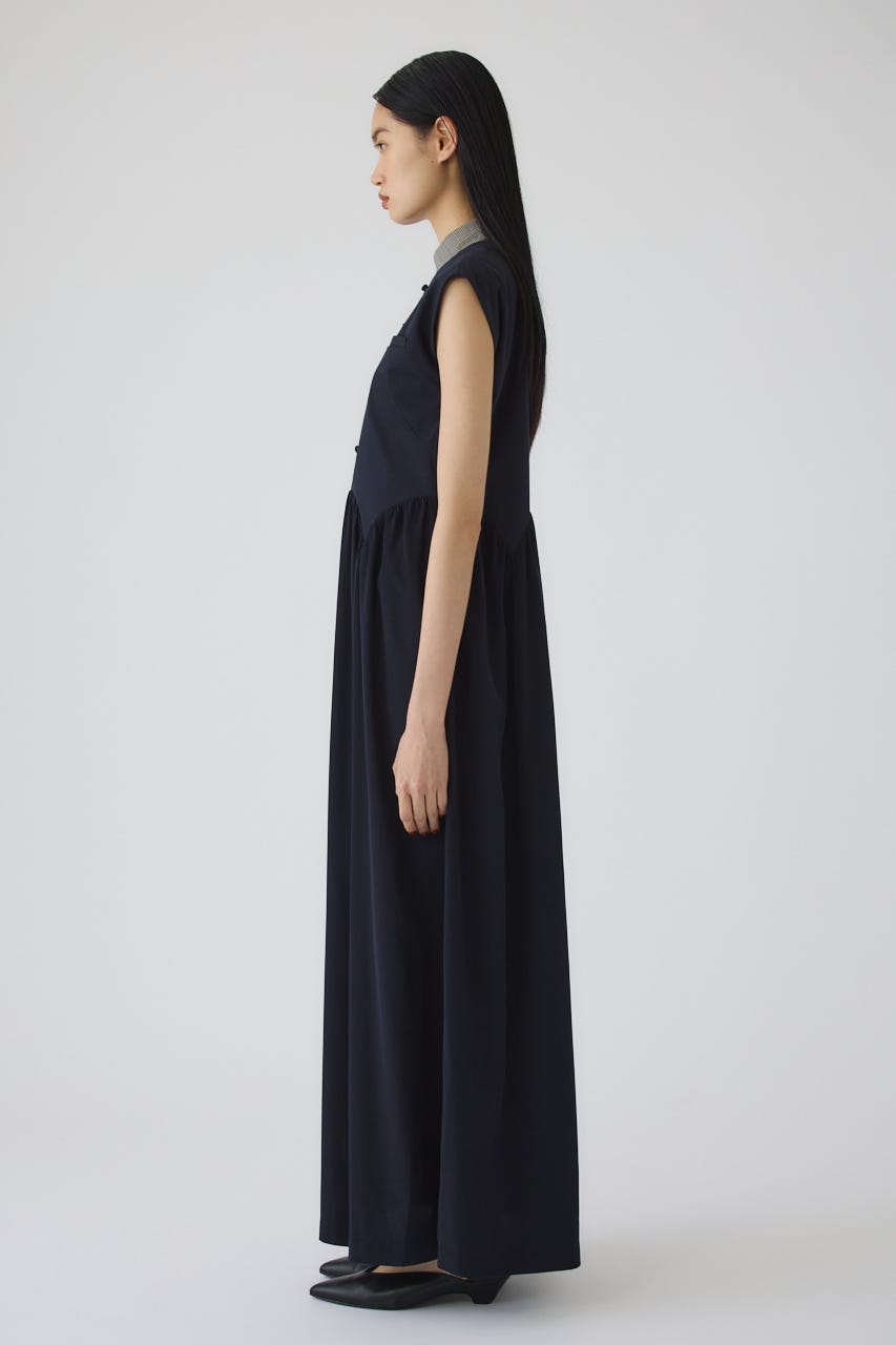 7/1- order start Glen collar dress NVY 36