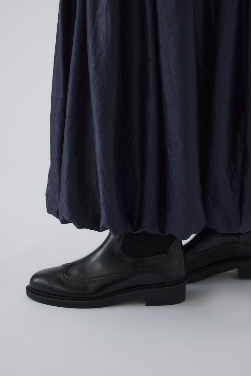 Wingtip chelsea boots BLK ３８