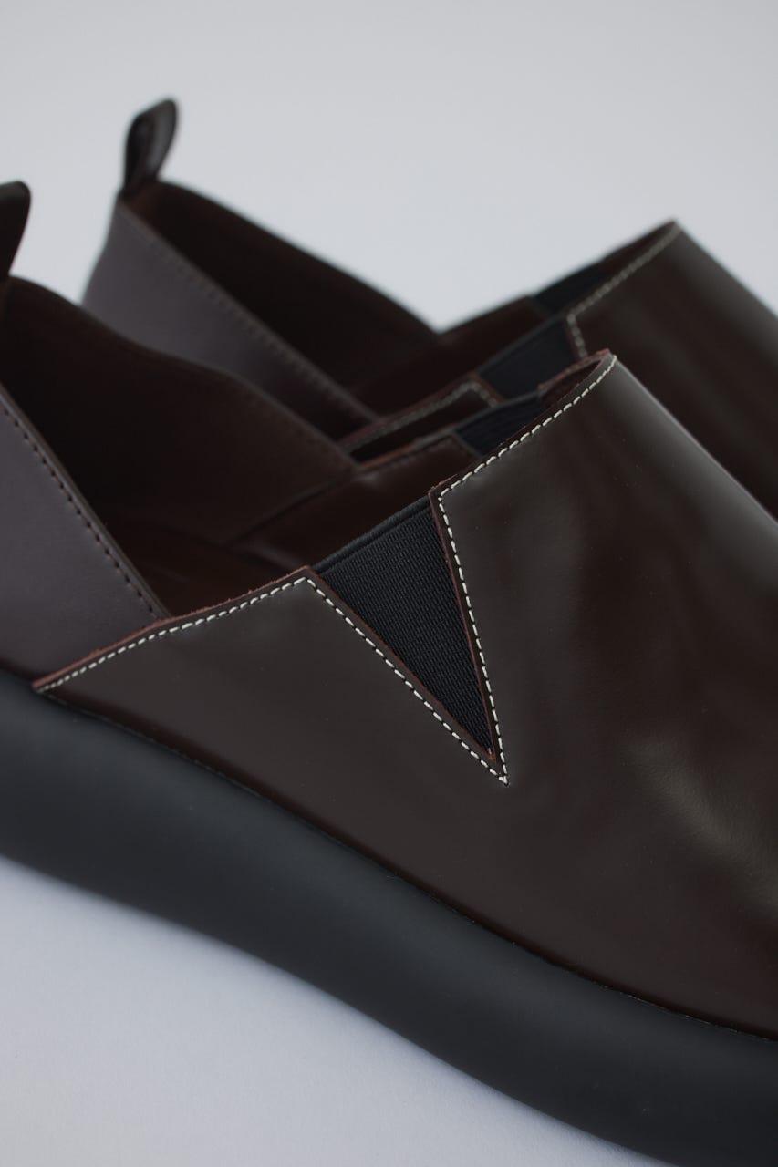 8/1- order start Leather slip-on BRN ３８