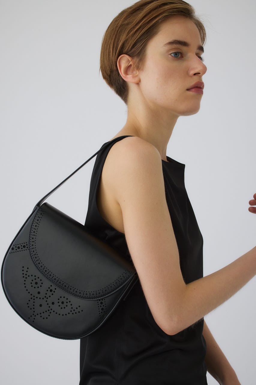Broguing design bag BLK FREE