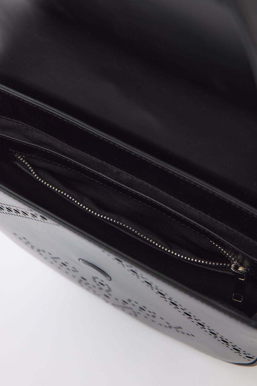 Broguing design bag BLK FREE
