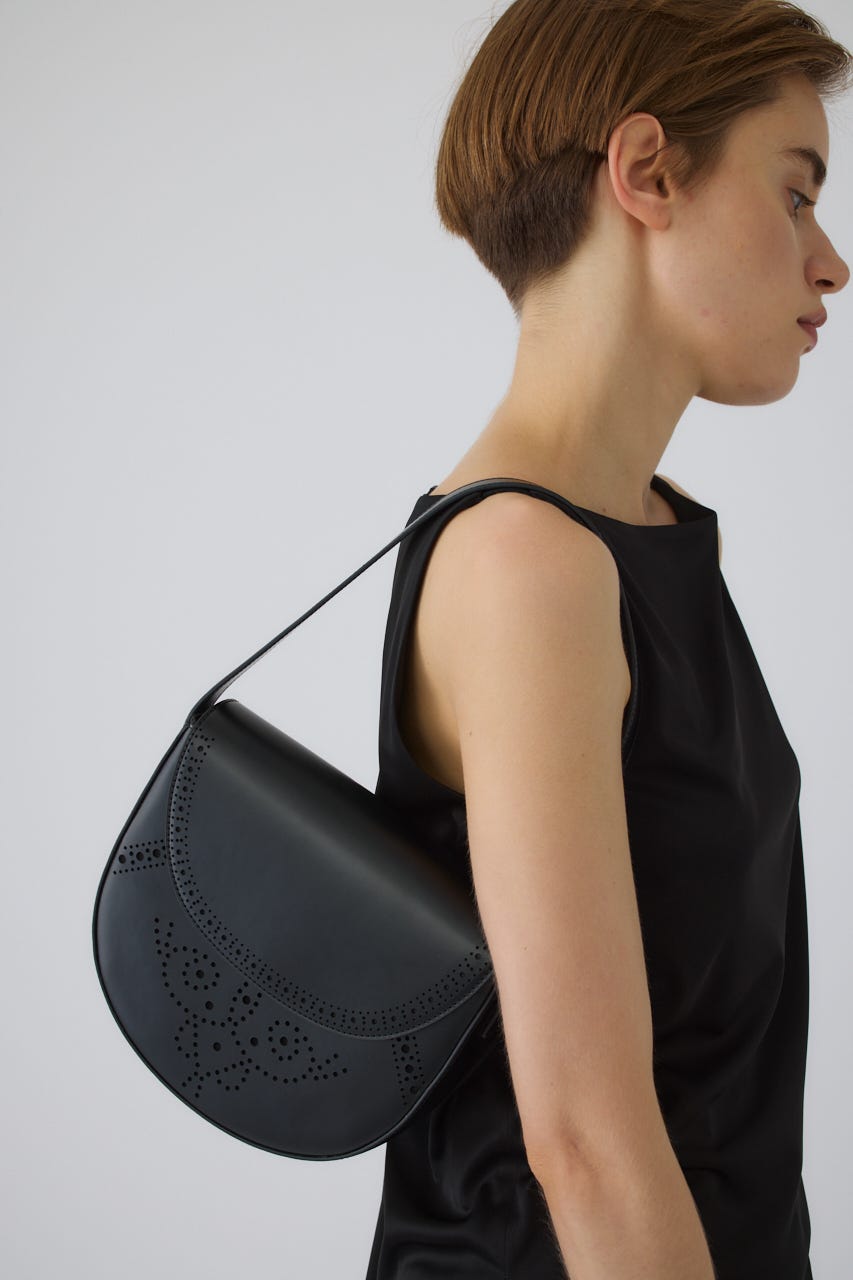 Broguing design bag BLK FREE