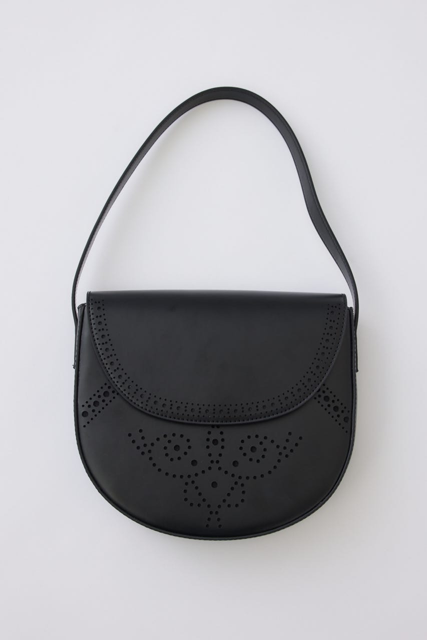 Broguing design bag BLK FREE