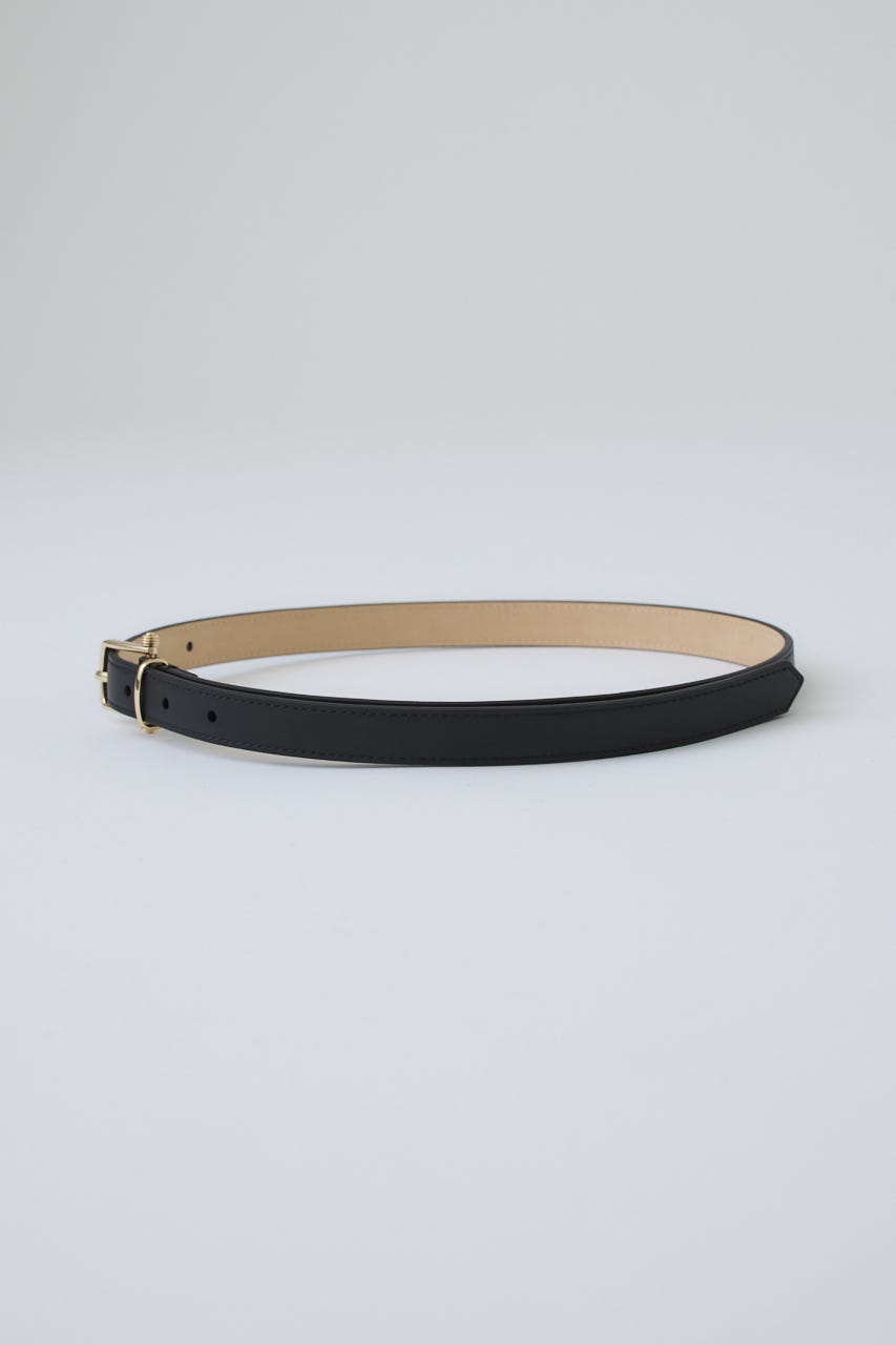 Ornate buckle leather belt GLD FREE