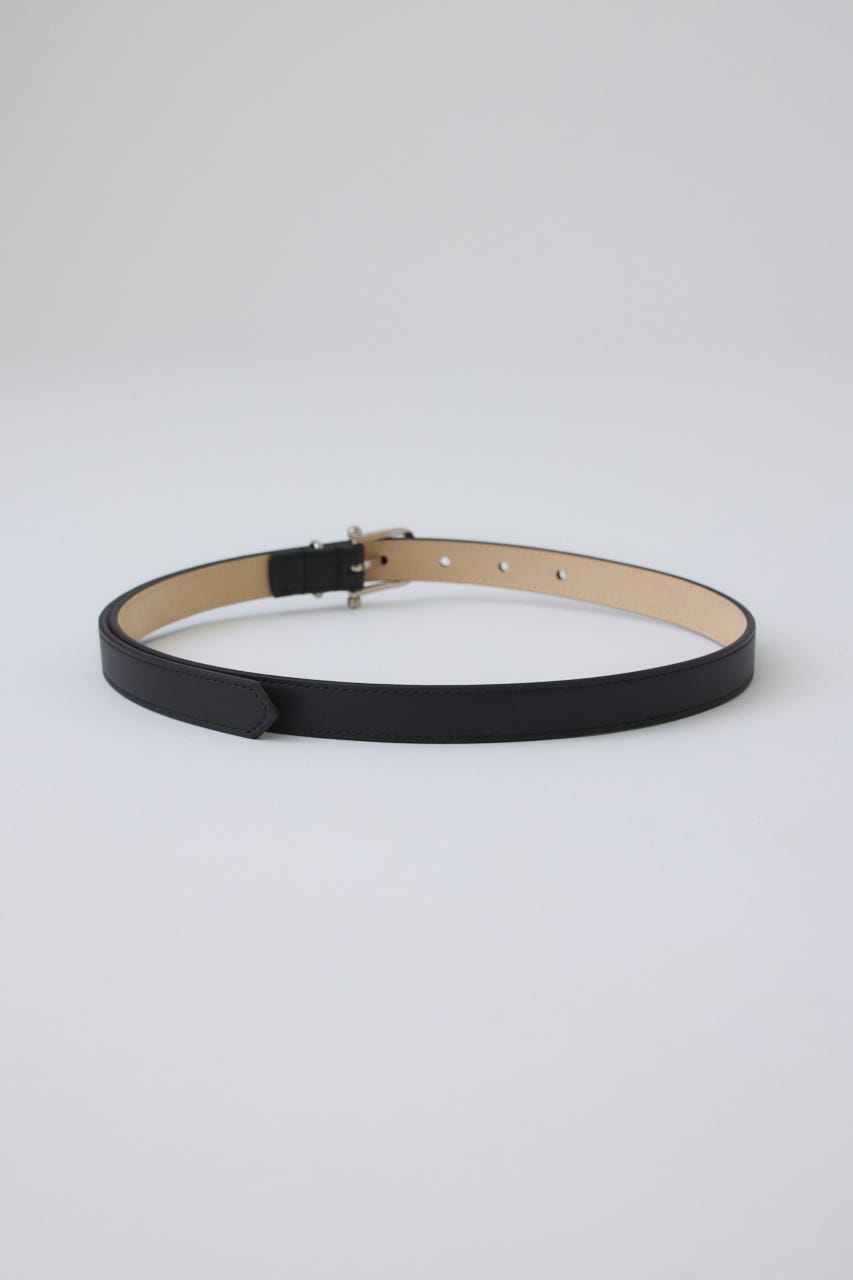 Ornate buckle leather belt SLV FREE