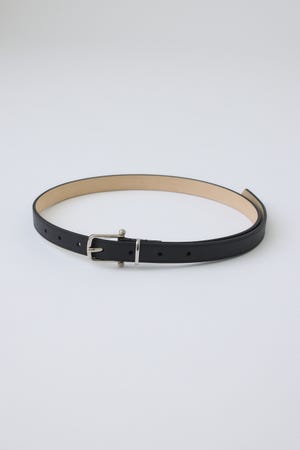 Ornate buckle leather belt