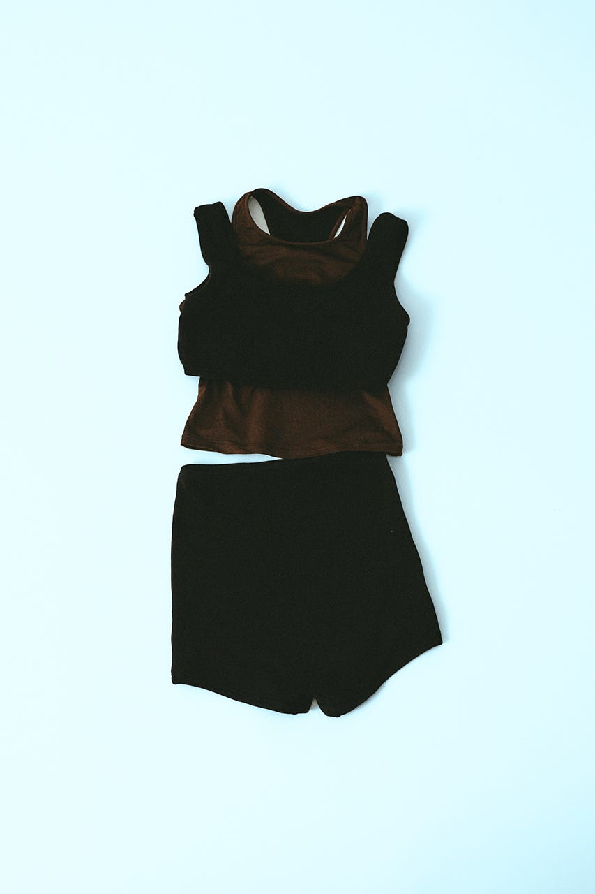 6/17- order start Layered swimwear set BLK FREE