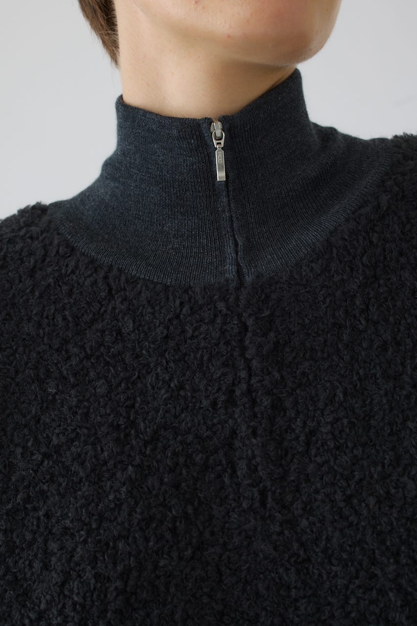11/4- order start Boa vest-like zip knit C.GRY FREE