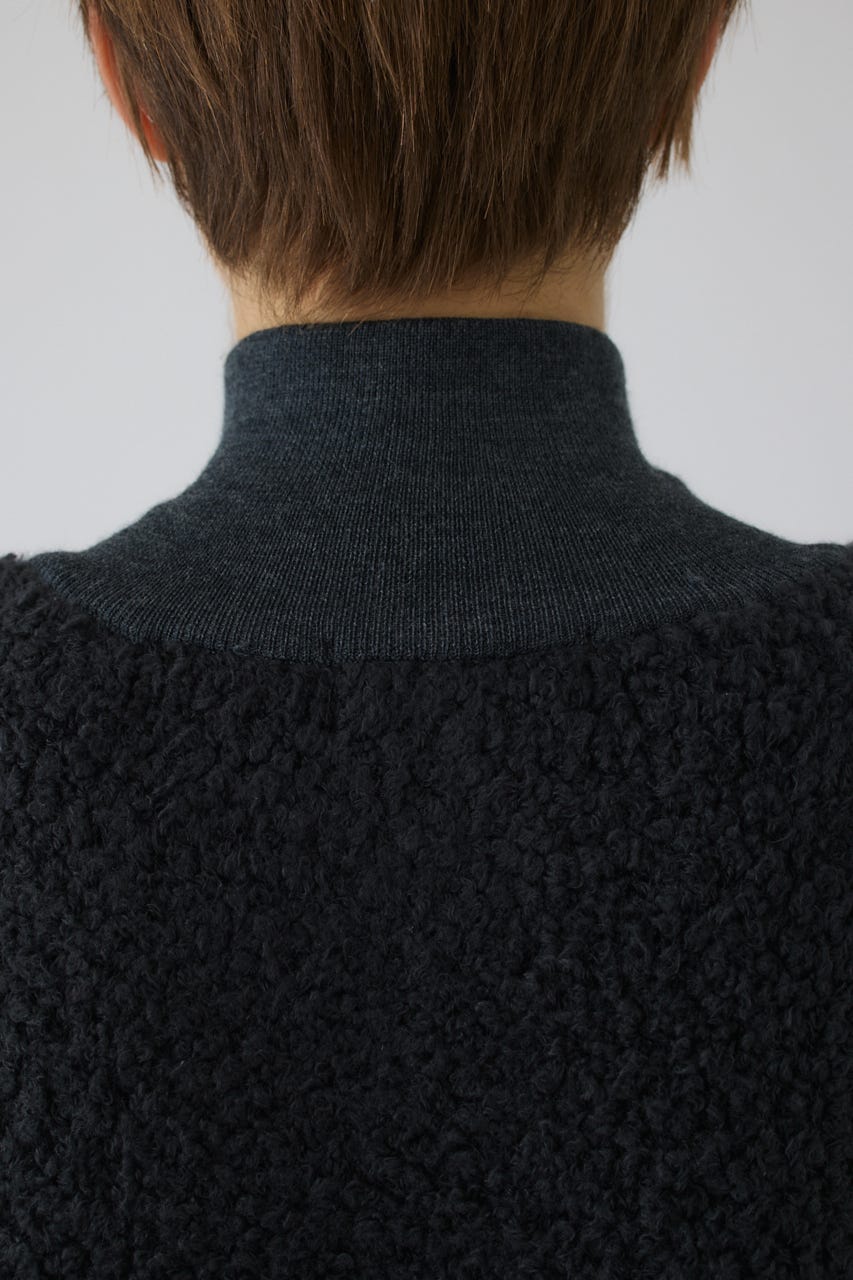 11/4- order start Boa vest-like zip knit C.GRY FREE