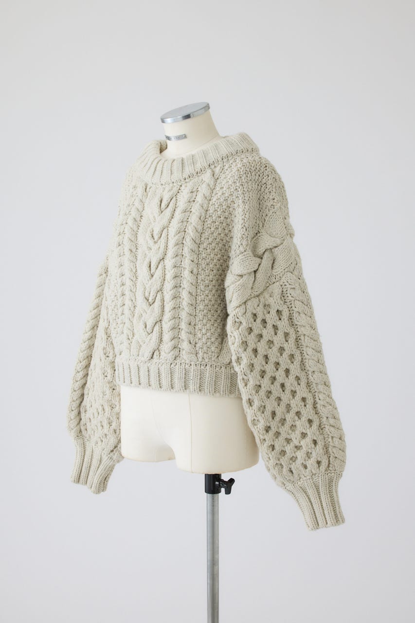 11/4- order start Handmade cable knit IVOY FREE