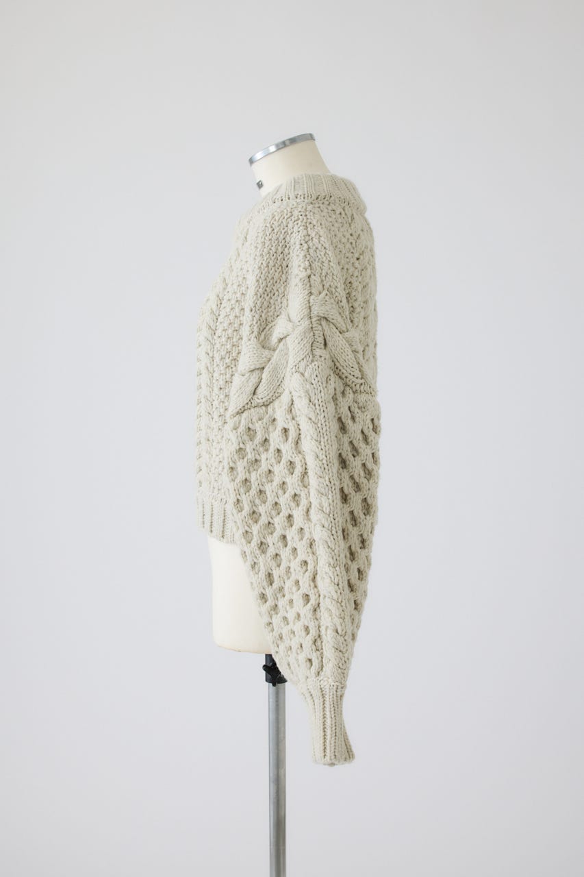 11/4- order start Handmade cable knit IVOY FREE
