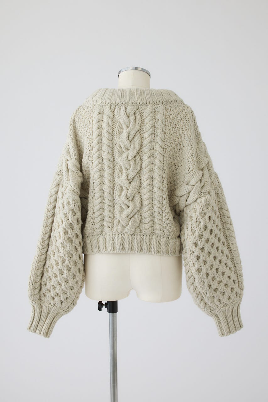 11/4- order start Handmade cable knit IVOY FREE