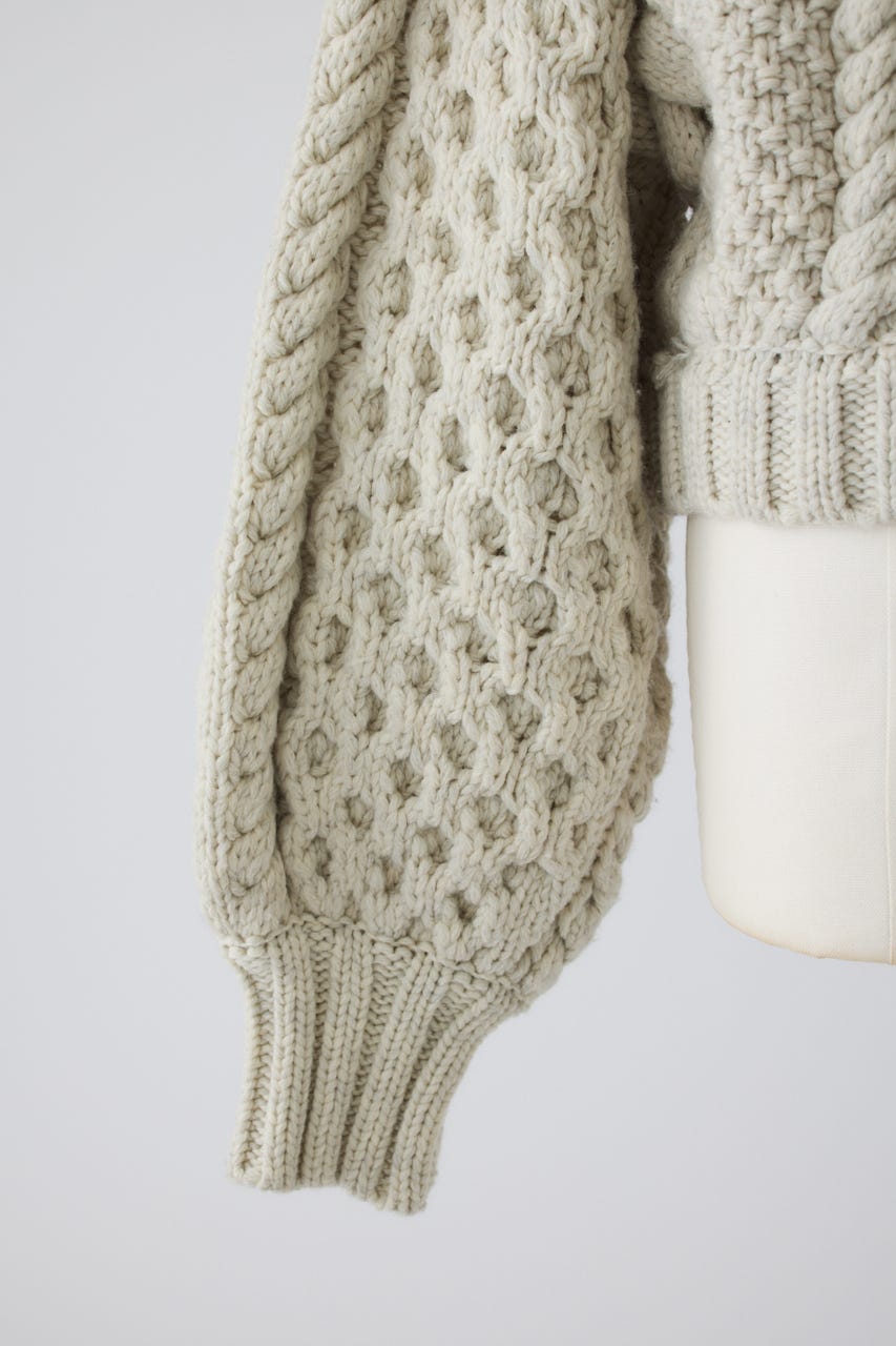 11/4- order start Handmade cable knit IVOY FREE