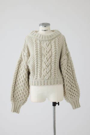 11/4- order start Handmade cable knit