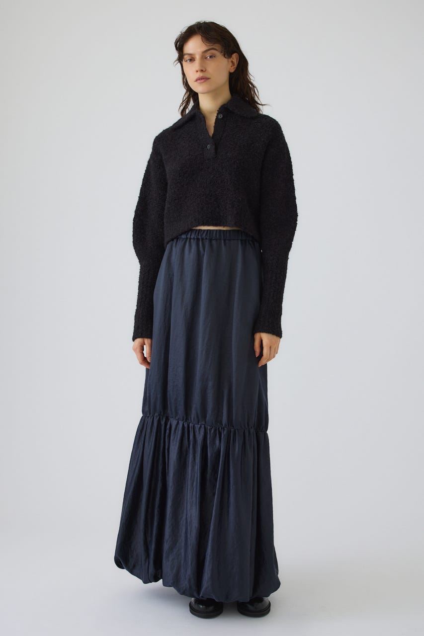 Boucle short knit BLK 38