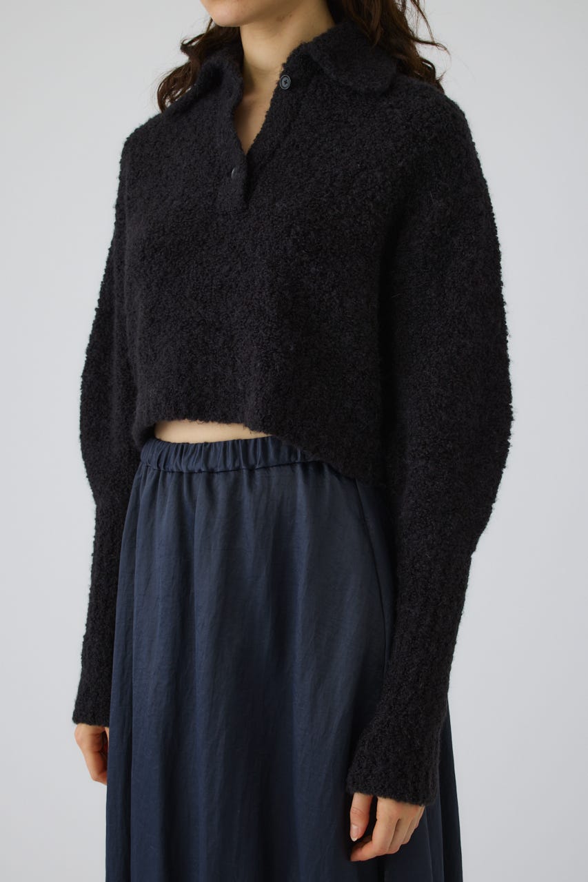Boucle short knit BLK 38