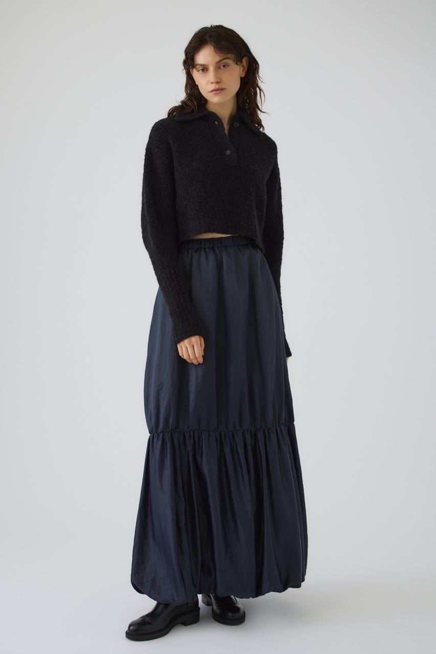 Boucle short knit BLK 38
