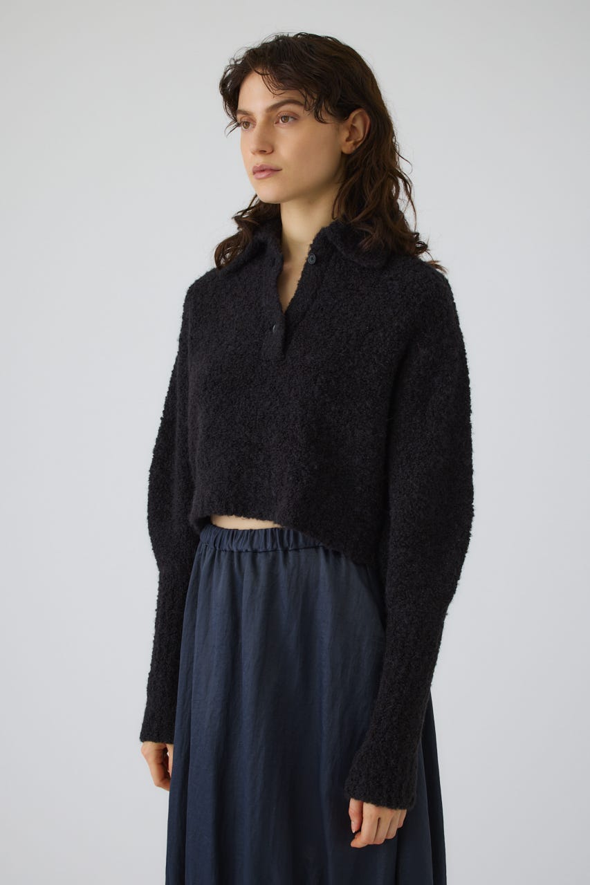 Boucle short knit BLK 38