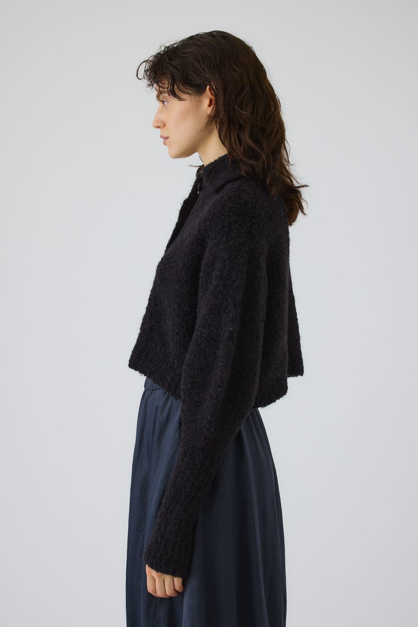 Boucle short knit BLK 38