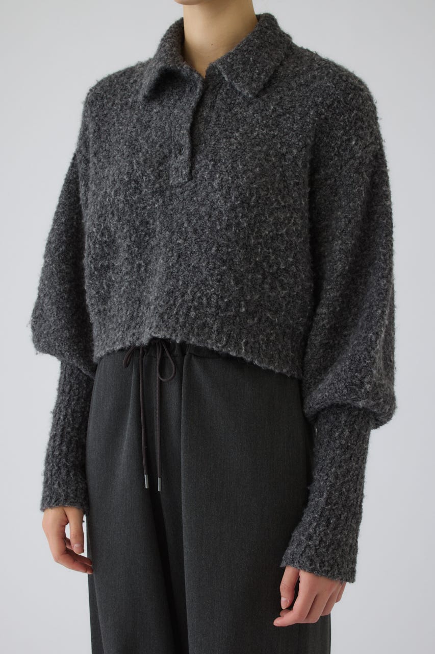 Boucle short knit C.GRY 36