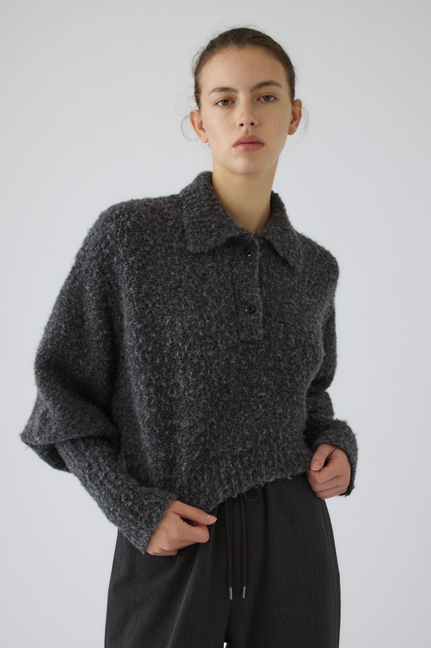 Boucle short knit C.GRY 36