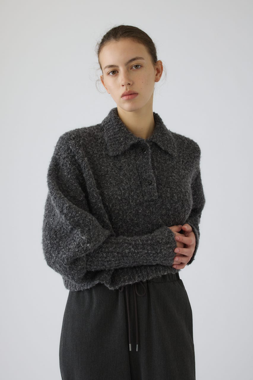Boucle short knit C.GRY 36