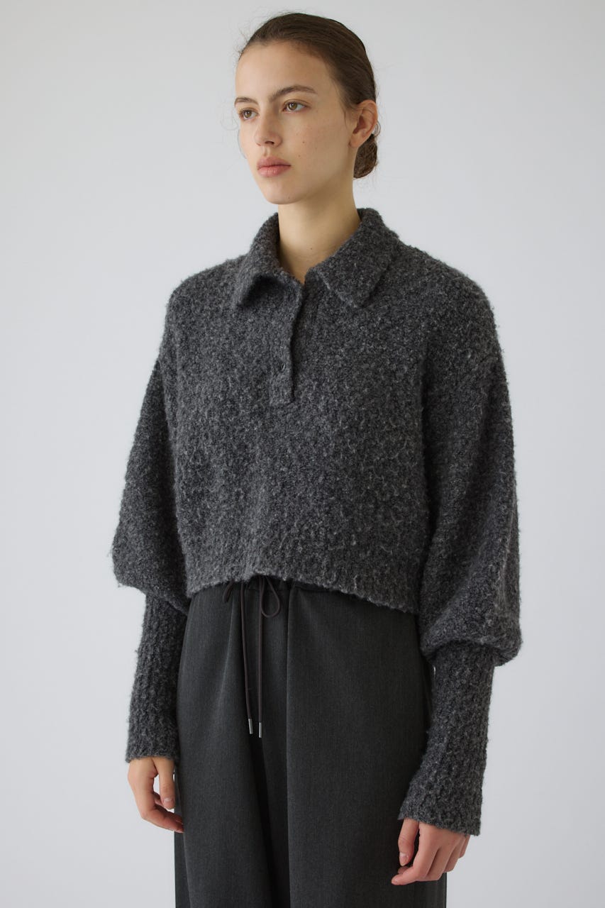 Boucle short knit C.GRY 36