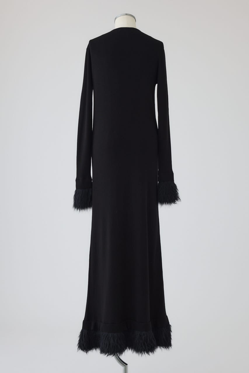 【26FW PRE ORDER】Distinctive knit dress BLK 38