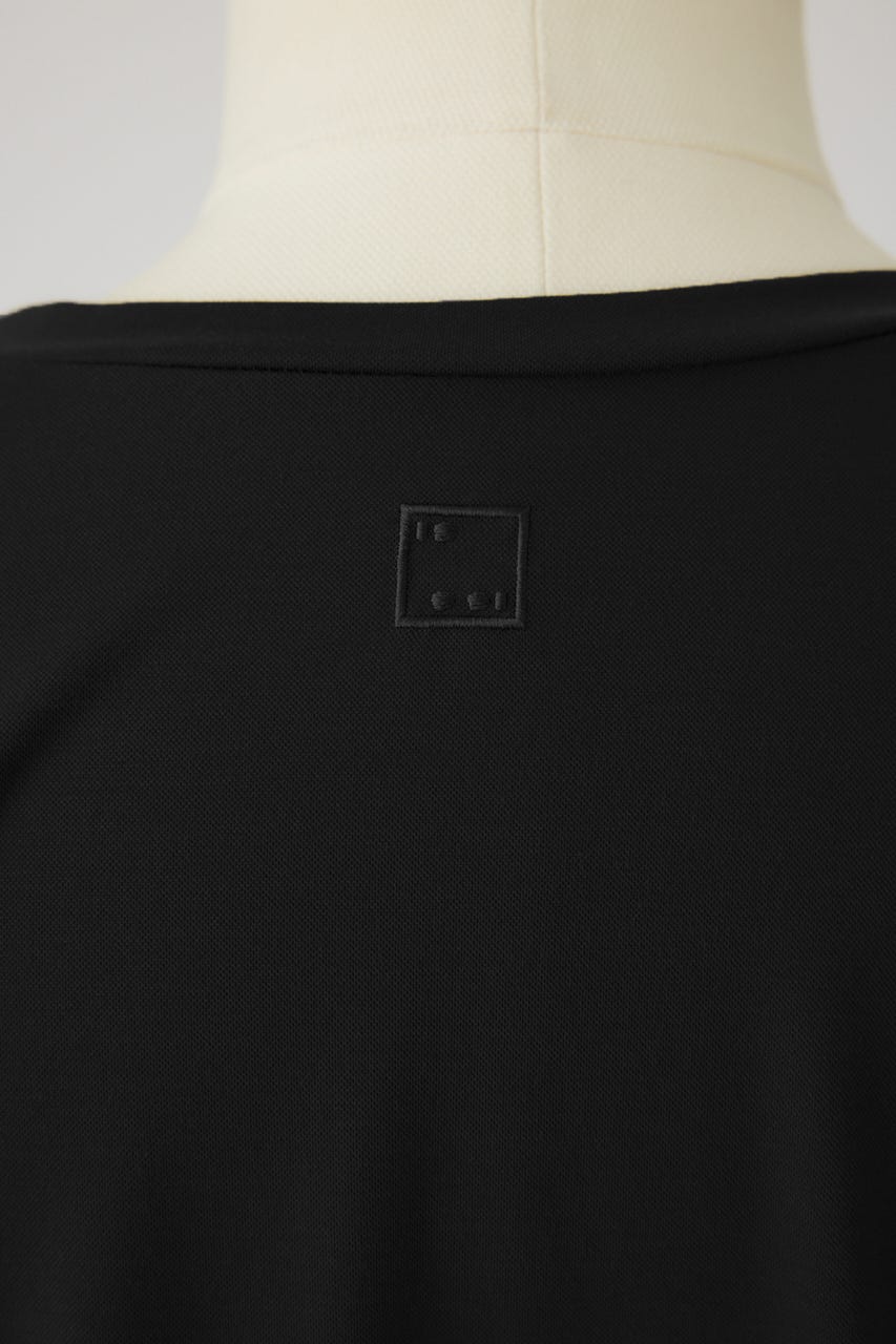 7/15- order start Mesh layered sleeve tee BLK FREE
